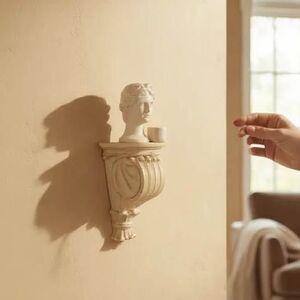 Small White Sconce Shelves (2: Pair)